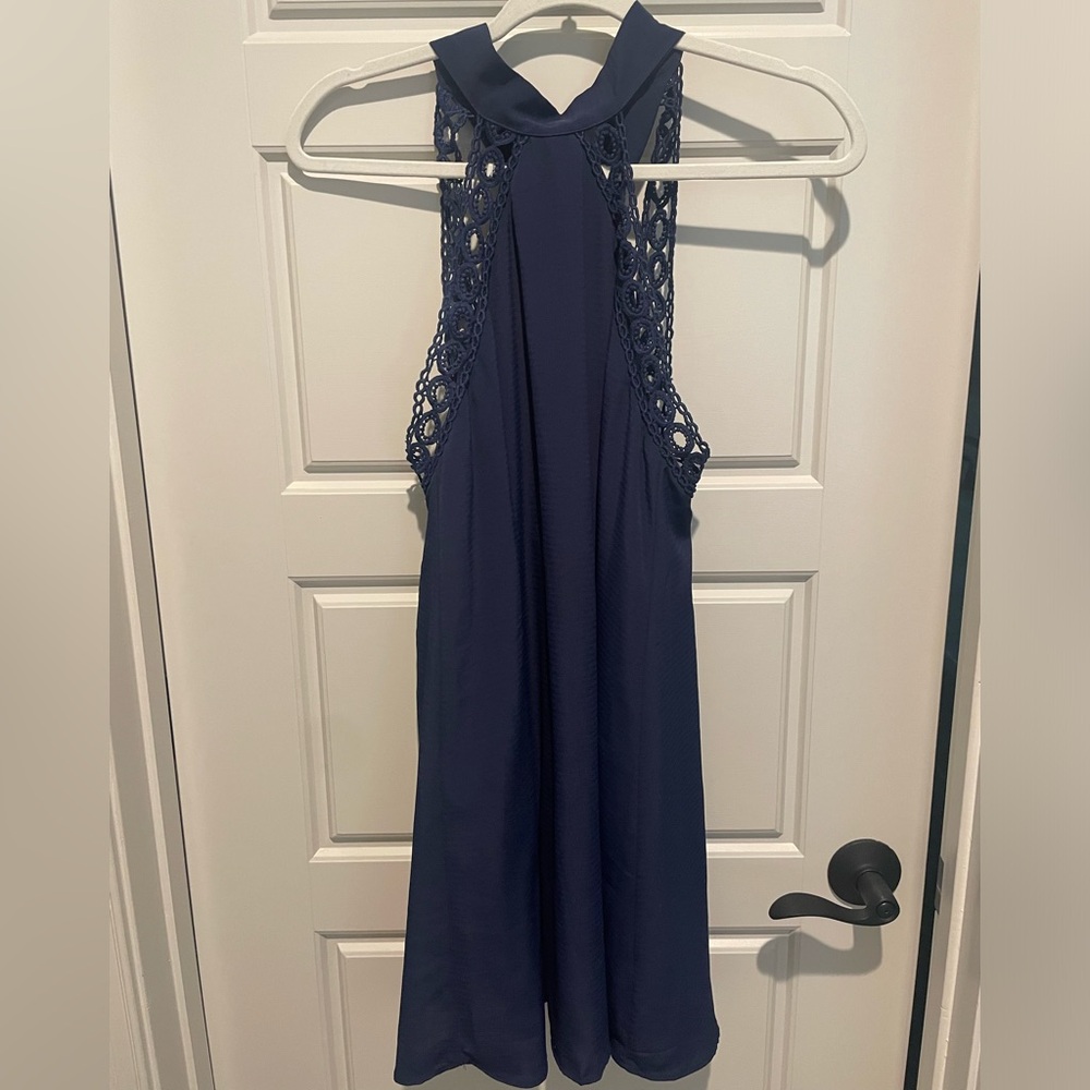 Lulu's Blue Halter Dress